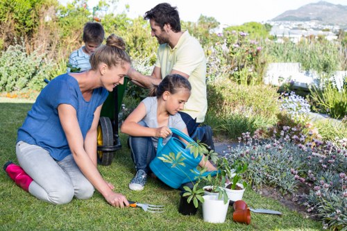 Lawn care and grass maintenance for a well-kept Motspur Park garden