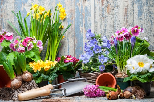 Recycling and sustainability in a local garden service